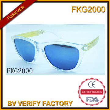 Óculos de armação verde trans para crianças (FKG2000)